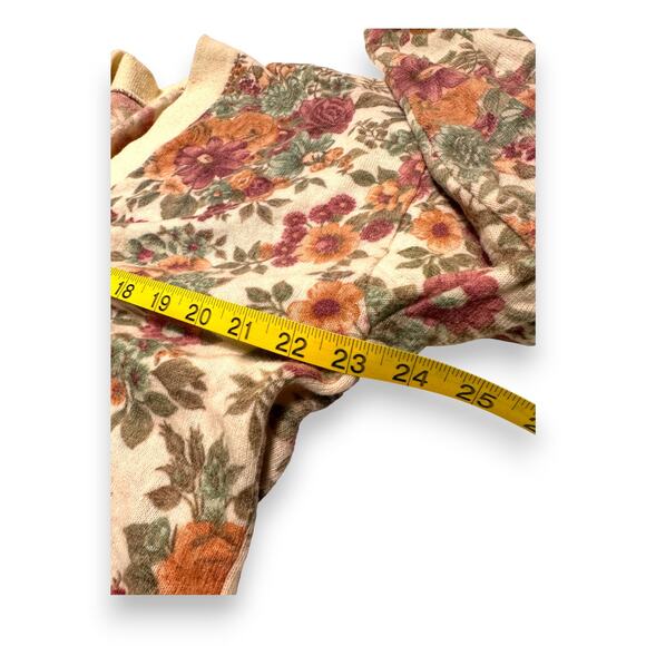 Vintage Italian Angora Wool Floral Cardigan Size Medium/Large - Picture 5 of 9